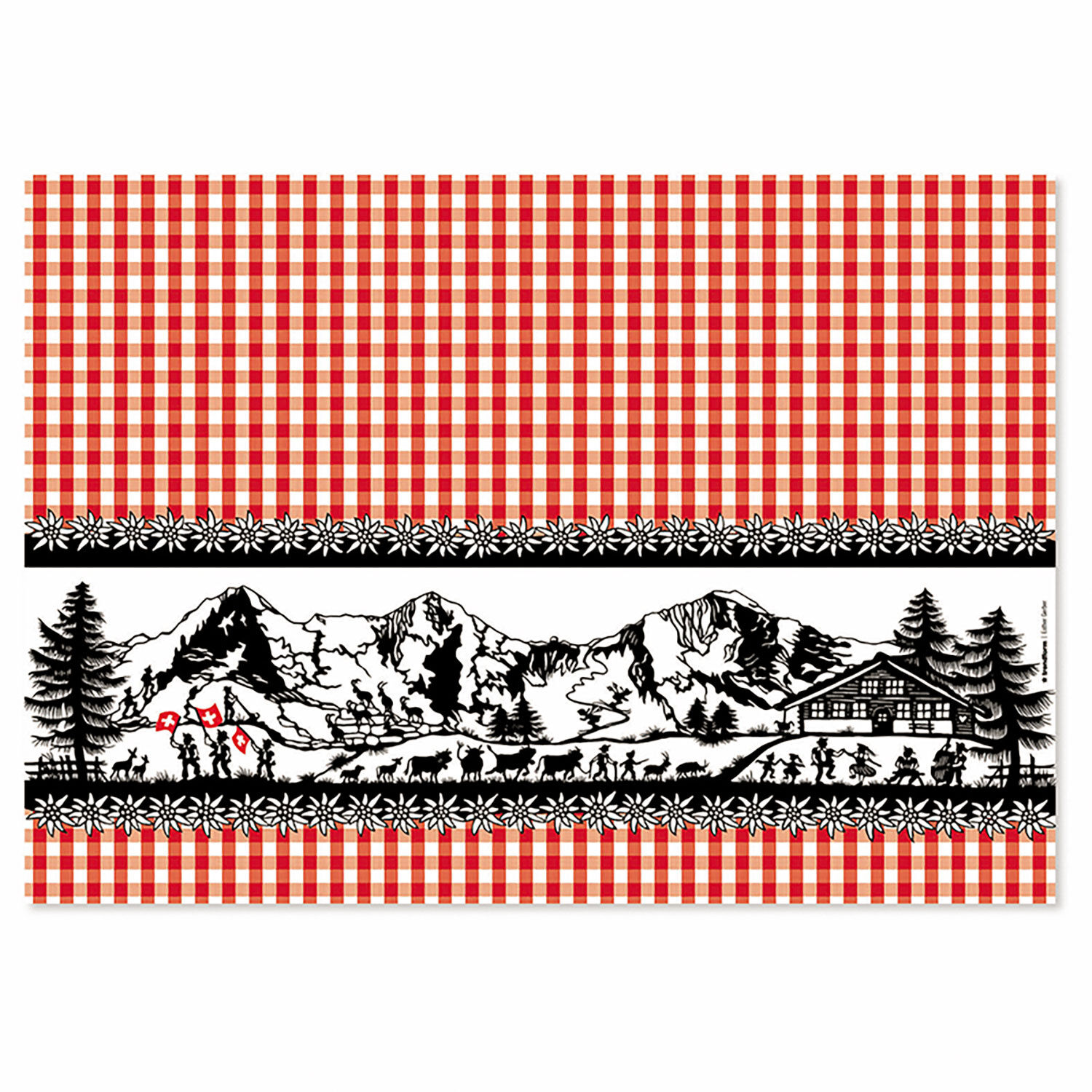 Papiertischset Swiss Tradition