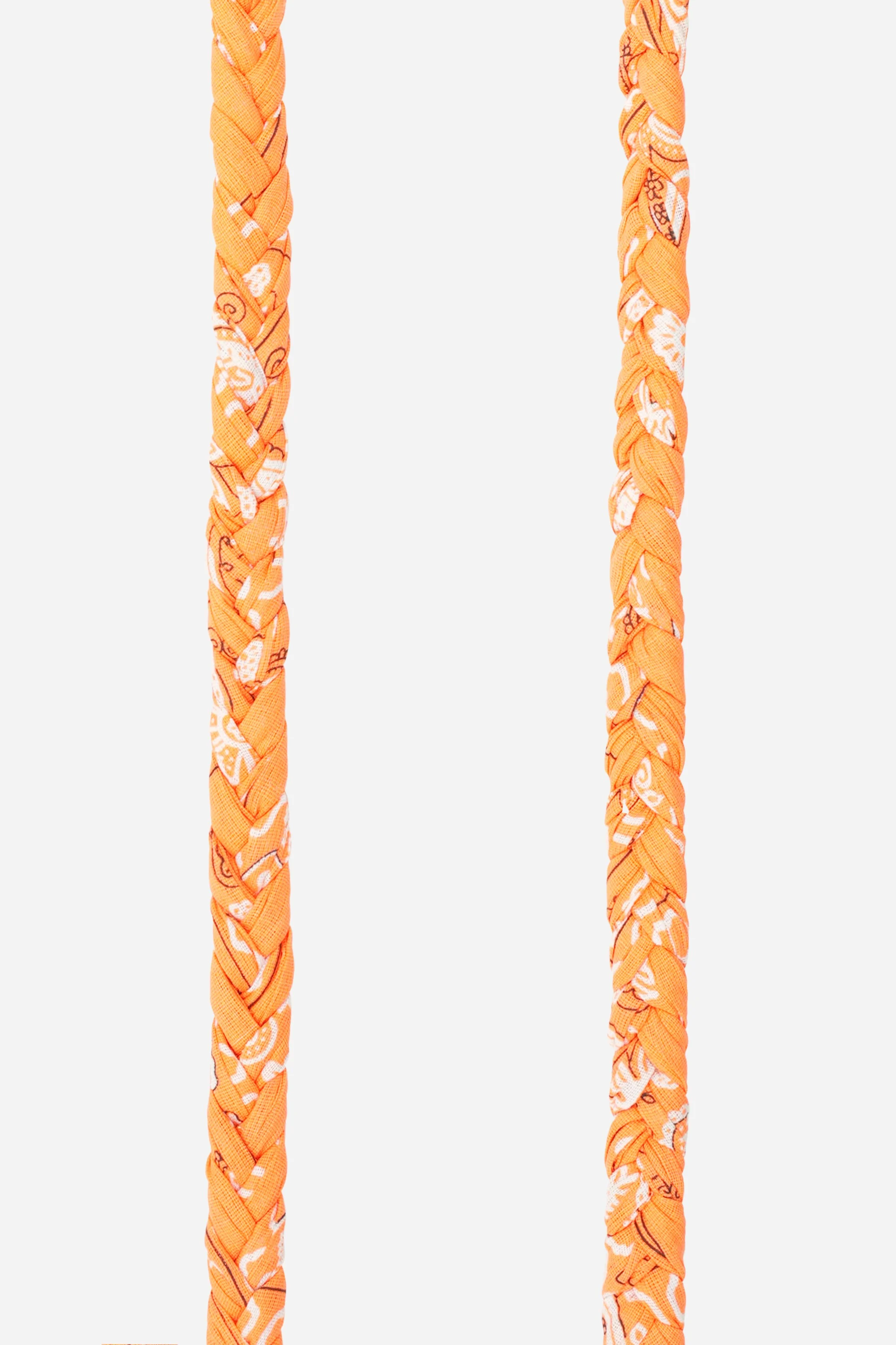 DELLA - Cordon de téléphone bandana et perles | Orange