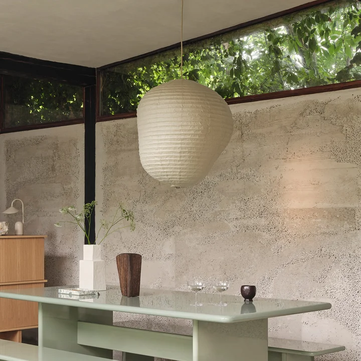 Ferm Living - Kurbis Lampenschirm, H 80 x Ø 75 cm, dark sage
