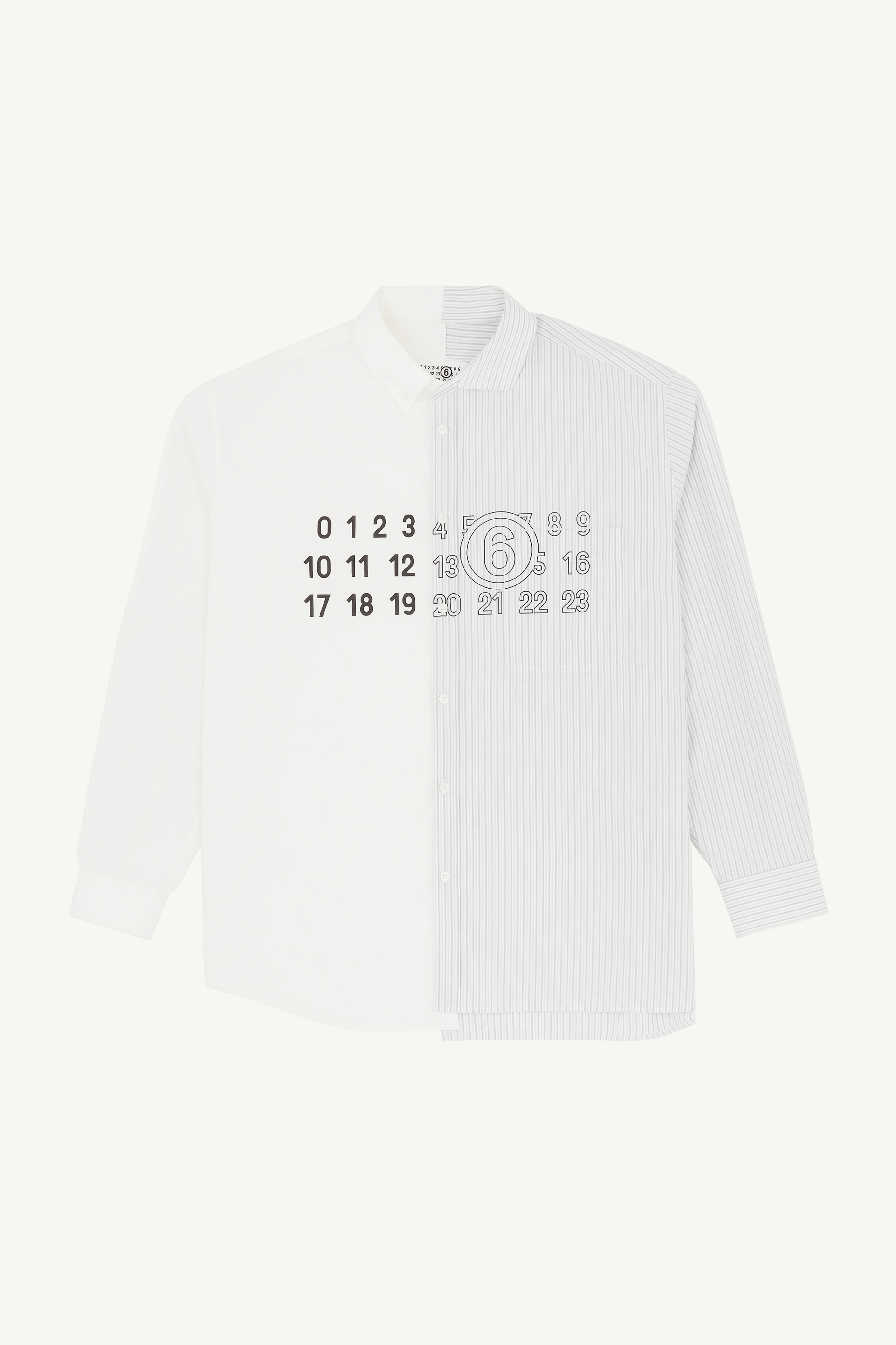 Chemise en popeline en 100% coton pour homme | MM6