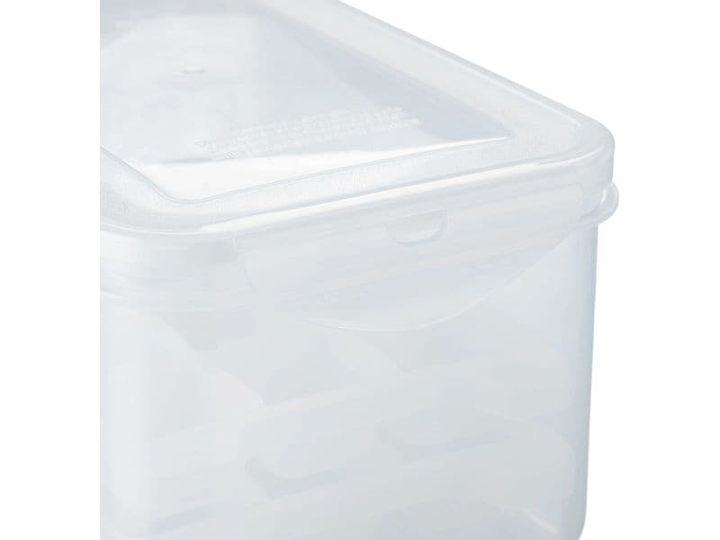 relaxdays Eiswürfelform Transparent/Weiss Eiswürfelform Box mit 4 Formen