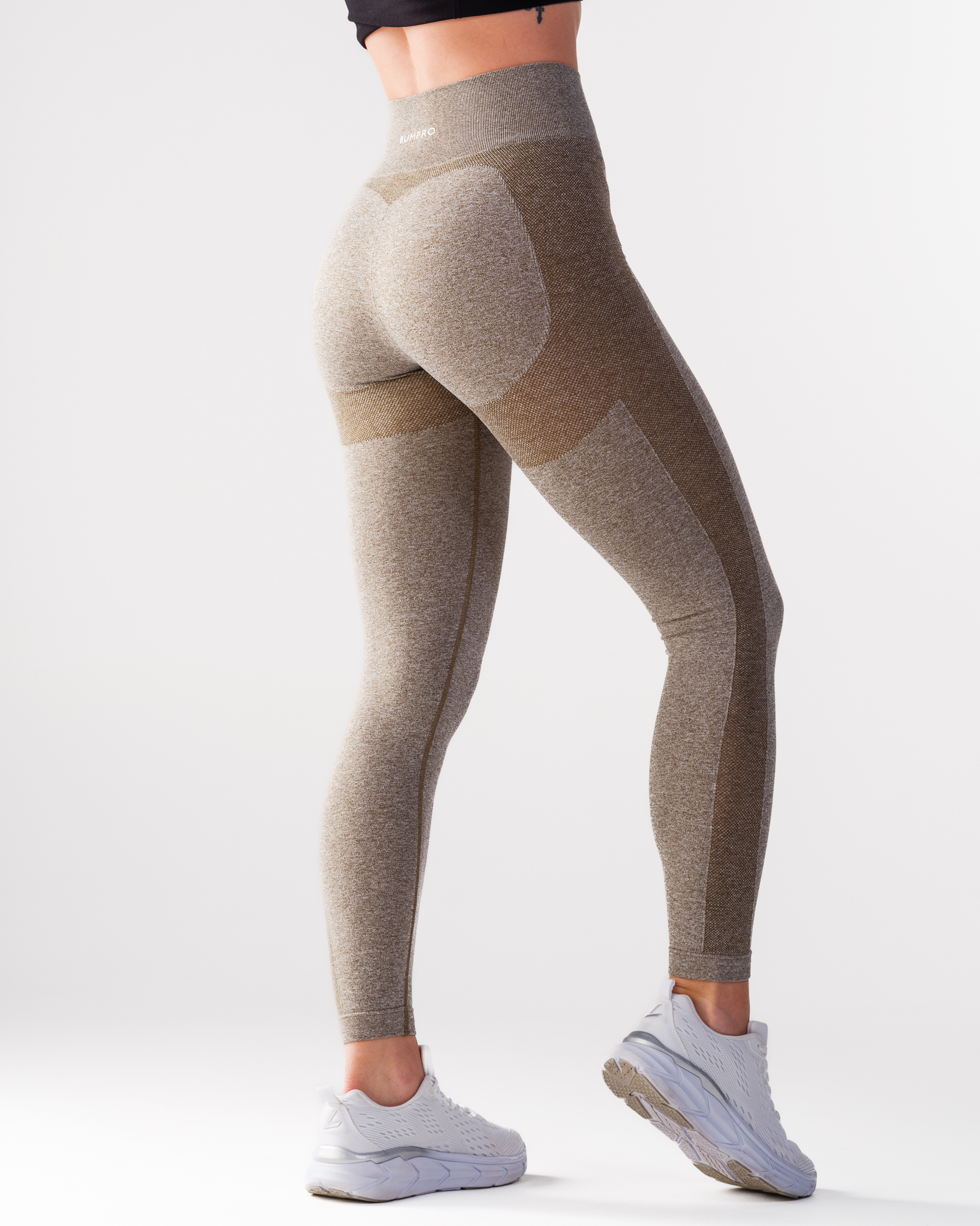 Bumpro Power Up! Tights Green Olive Marl