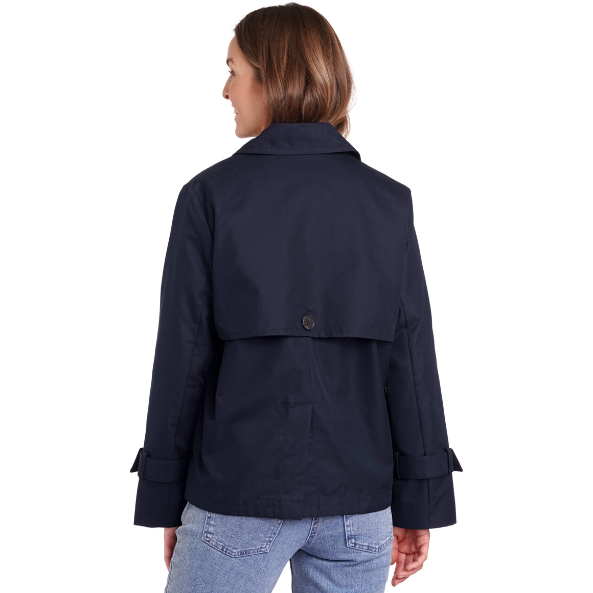 Gina Benotti Damen Trenchcoat mit Einschubtaschen dunkelblau