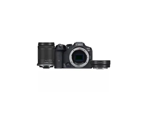 Canon EOS R7 - Digitalkamera - spejlløst - 32.5 MP - 4K / 60 fps - 8.3x optisk zoom RF-S 18-150 mm F3.5-6.3 IS STM objektiv - Wi-Fi, Bluetooth