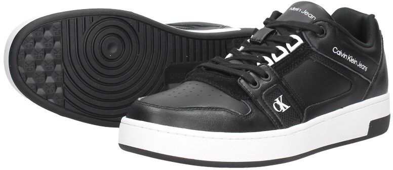 Calvin Klein Cupsole Laceup Basket Low LTH zwart