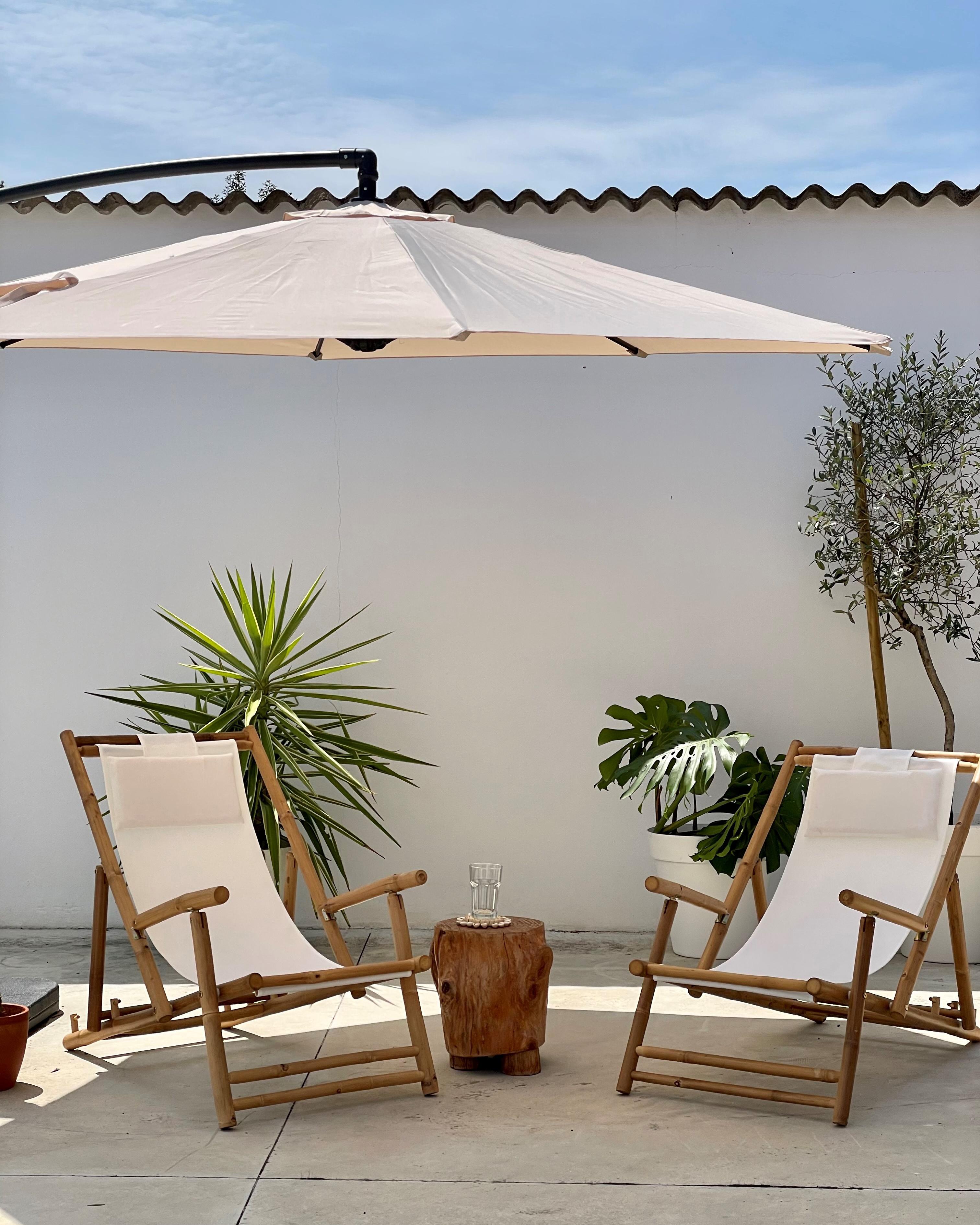 Zweefparasol 300 cm RAVENNA Lichtbeige