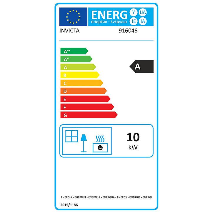 Poêle à bois en fonte Invicta Sedan M Ivoire 10 kW 120m²