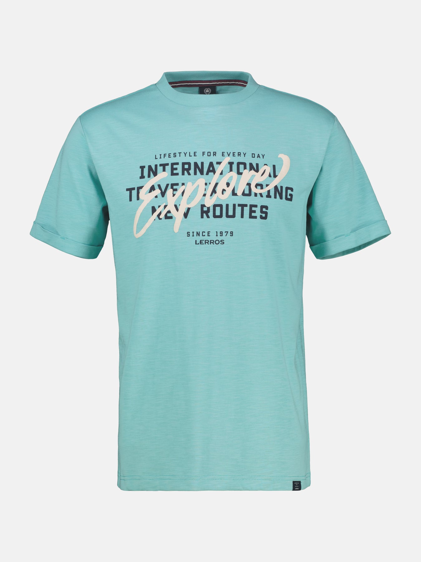 T-Shirt mit Brustprint in Übergrößen
