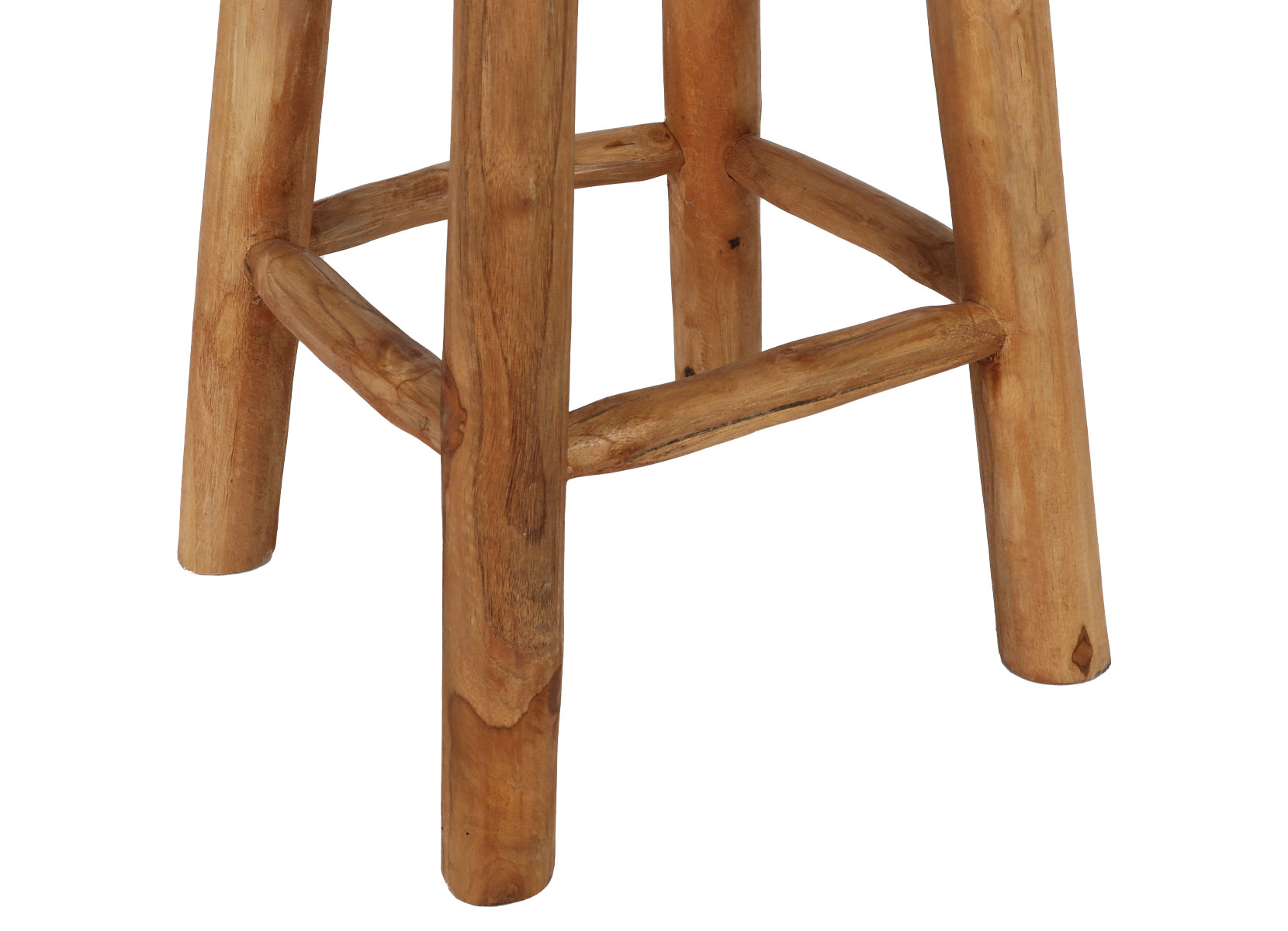Kansas Barhocker aus Teakholz 35x72cm