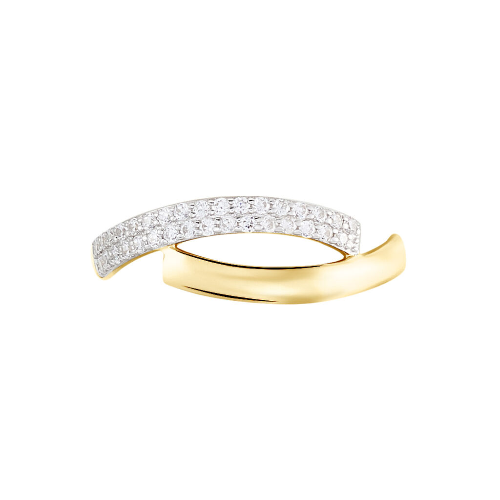 Bague Vero Or Jaune Oxyde De Zirconium