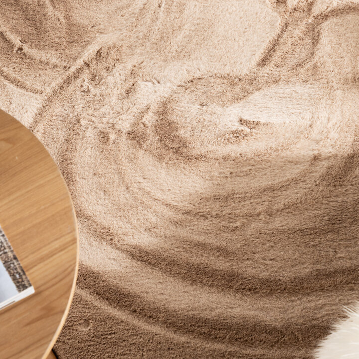 Zacht Hoogpolig vloerkleed - Comfy Supreme Beige