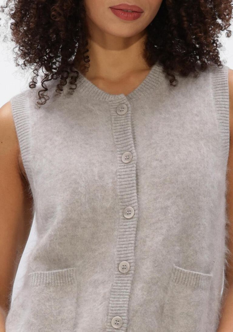 grijze absolut cashmere vest lana