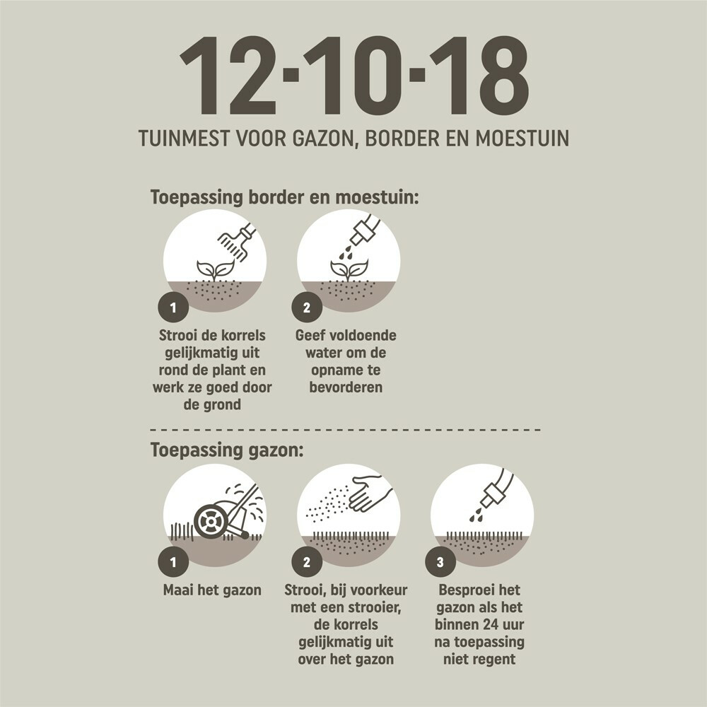 Pokon Tuinmest 12-10-18 Organisch Mineraal3,75 kg