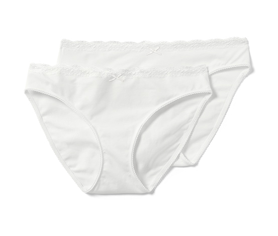 2 Slips, weiß