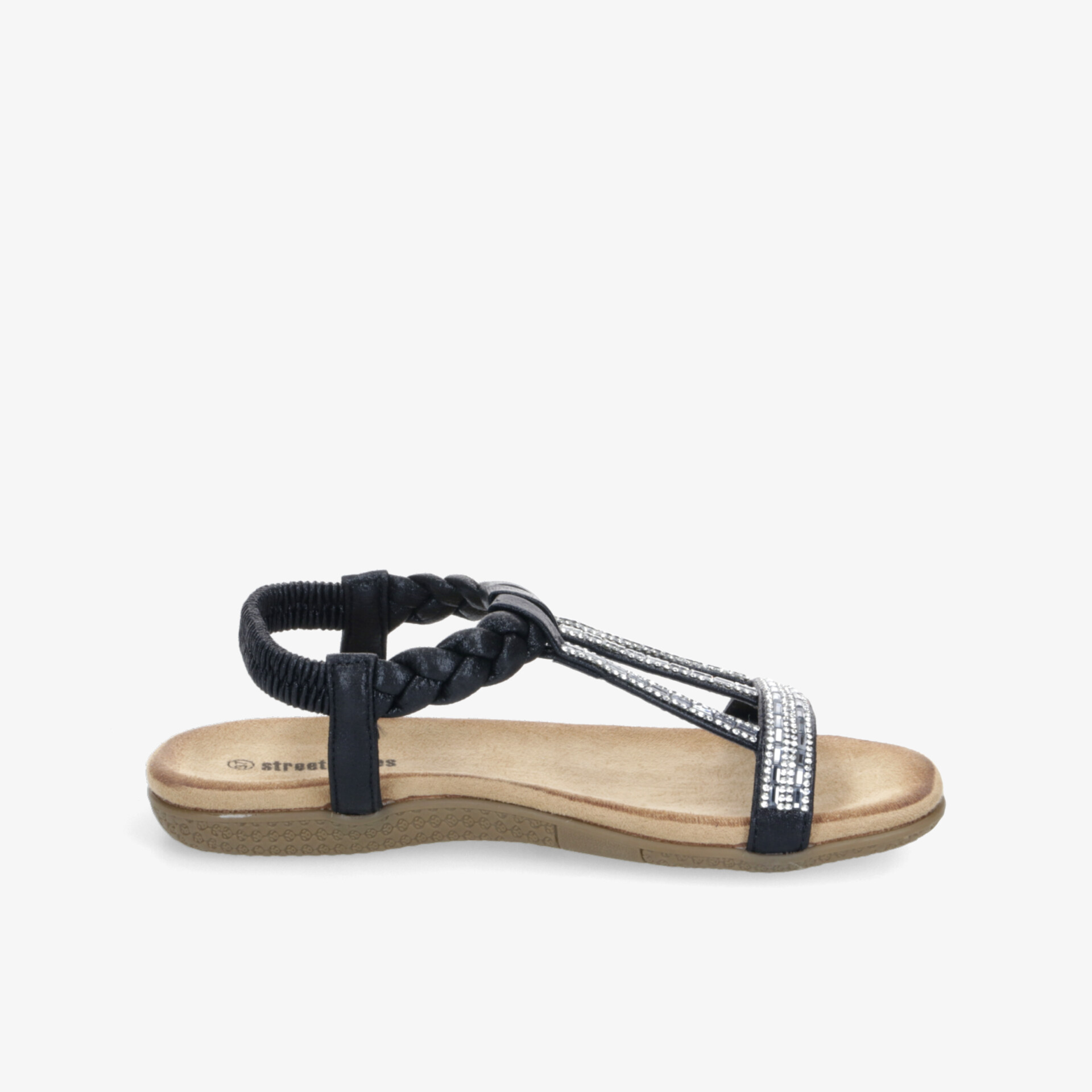 street shoes Damen Riemchensandalen schwarz
