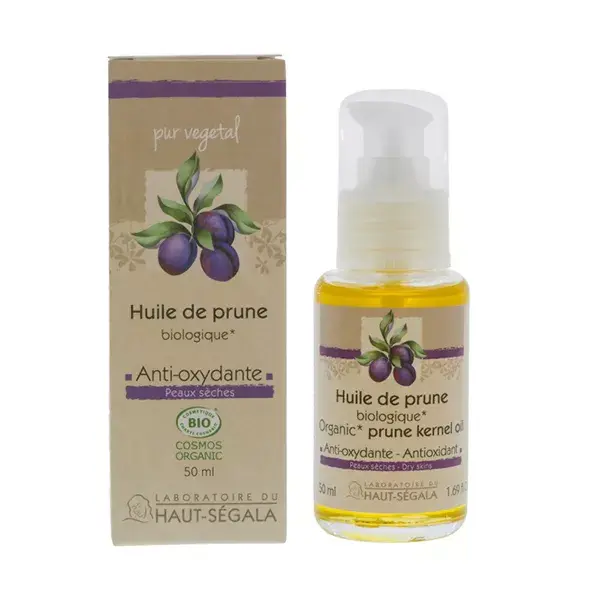 Óleo Vegetal de Ameixa Orgânico Haut-Ségala 50ml
