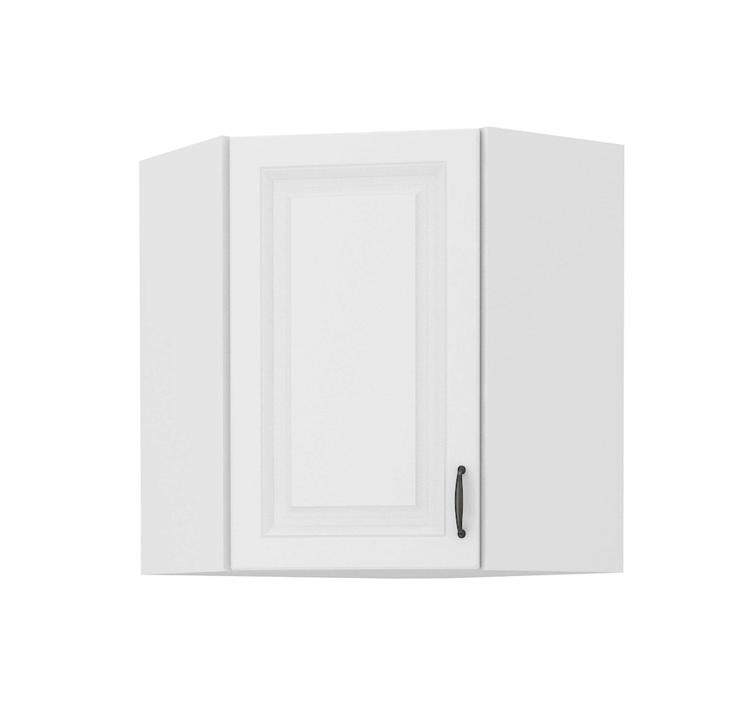 Eckhängeschrank 60x60 cm Stilo Weiss Küchenzeile Küchenblock Küche Landhaus