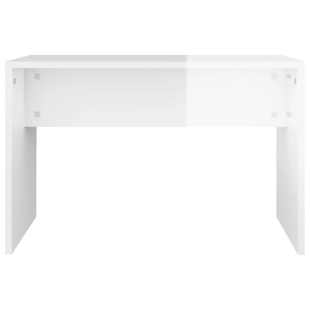 Helloshop26 Coiffeuse design - Blanc brillant