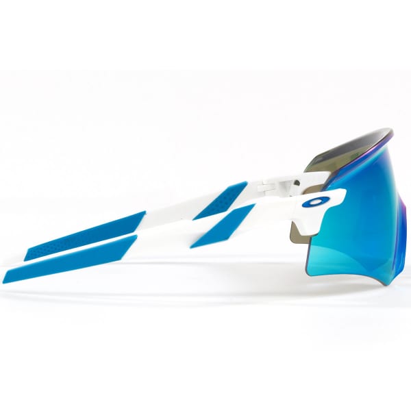 Lunette vélo OAKLEY ENCODER POLISHED WHITE W/ PRIZM SAPPHIRE