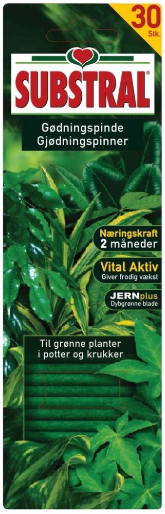NÆRINGSPINNER SUBSTRAL GRØNNE 30STK