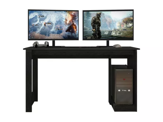 Bureau Gamer Noir Support UC L 136 H 75 P 54 cm