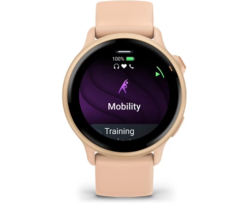 Garmin Vivoactive 6 AMOLED Smartwatch, Pink Dawn/Pink Dawn Metallic