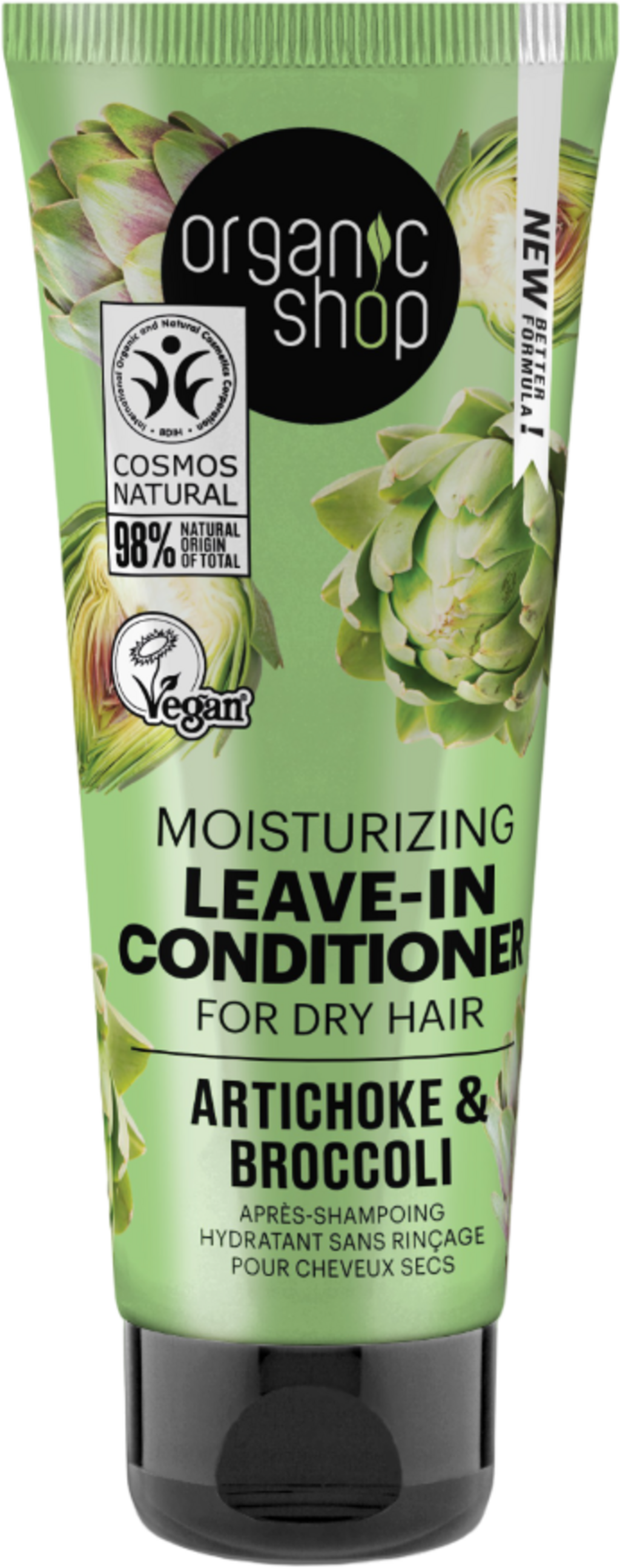 Organic Shop  Moisturizing Leave-In Conditioner Artichoke & Broccoli, 75 ml