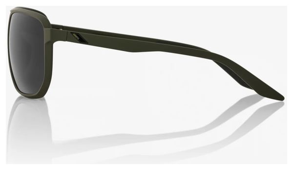 Lunettes 100% Konnor Soft Tact Army Vert / Verres Noir