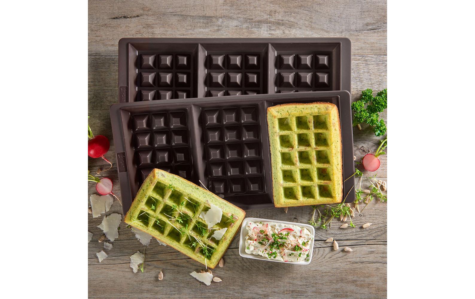 Backform Flexi Waffel 2 Stück, BraunWaffelform