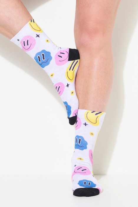 TRUYOU Strümpfe, Smiley Print