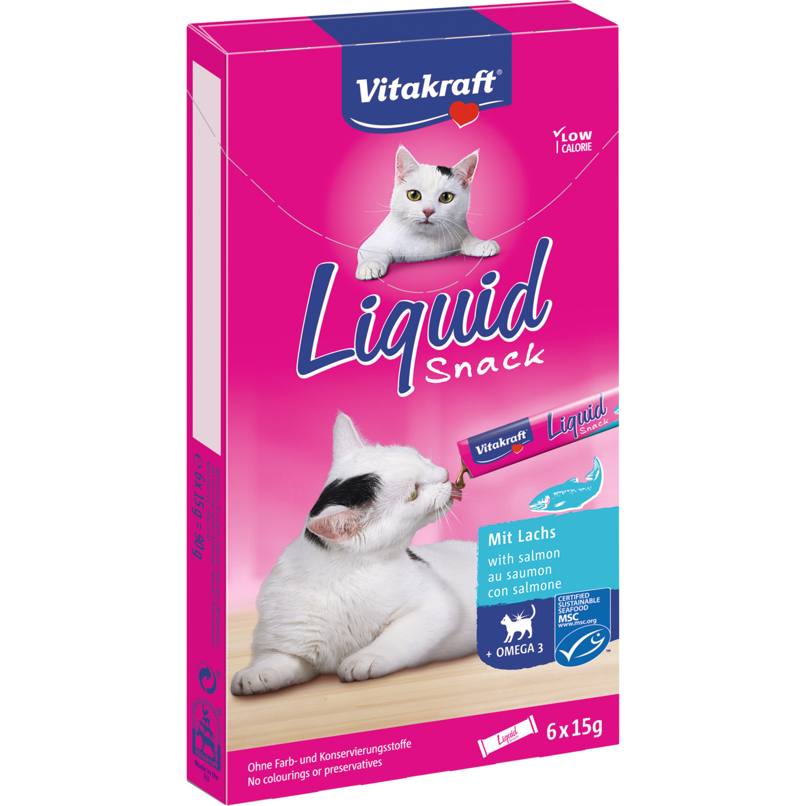 Cat Liquid Snack Lachs 6x15g