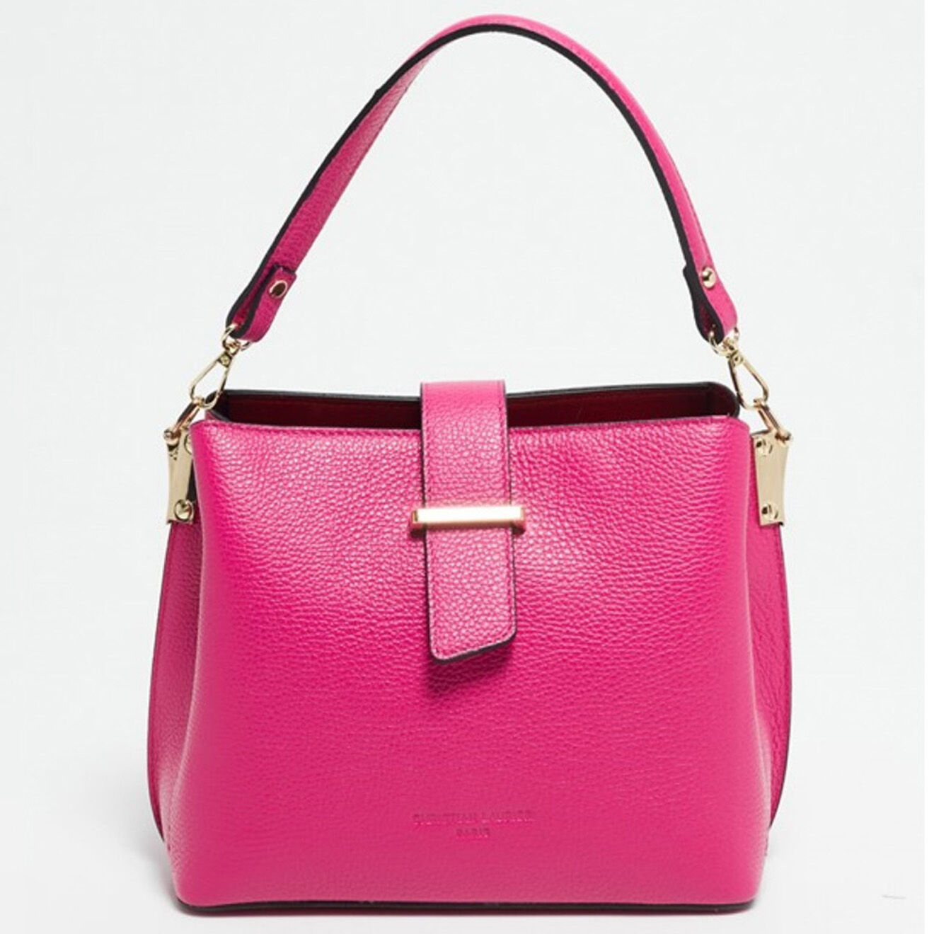 Christian Laurier Sac à main en Cuir Lessie fushia - 25x21x12.5 cm