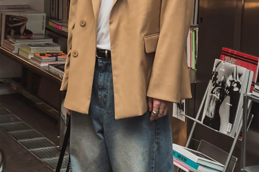 SeoulPop - Unisex effen blazer
