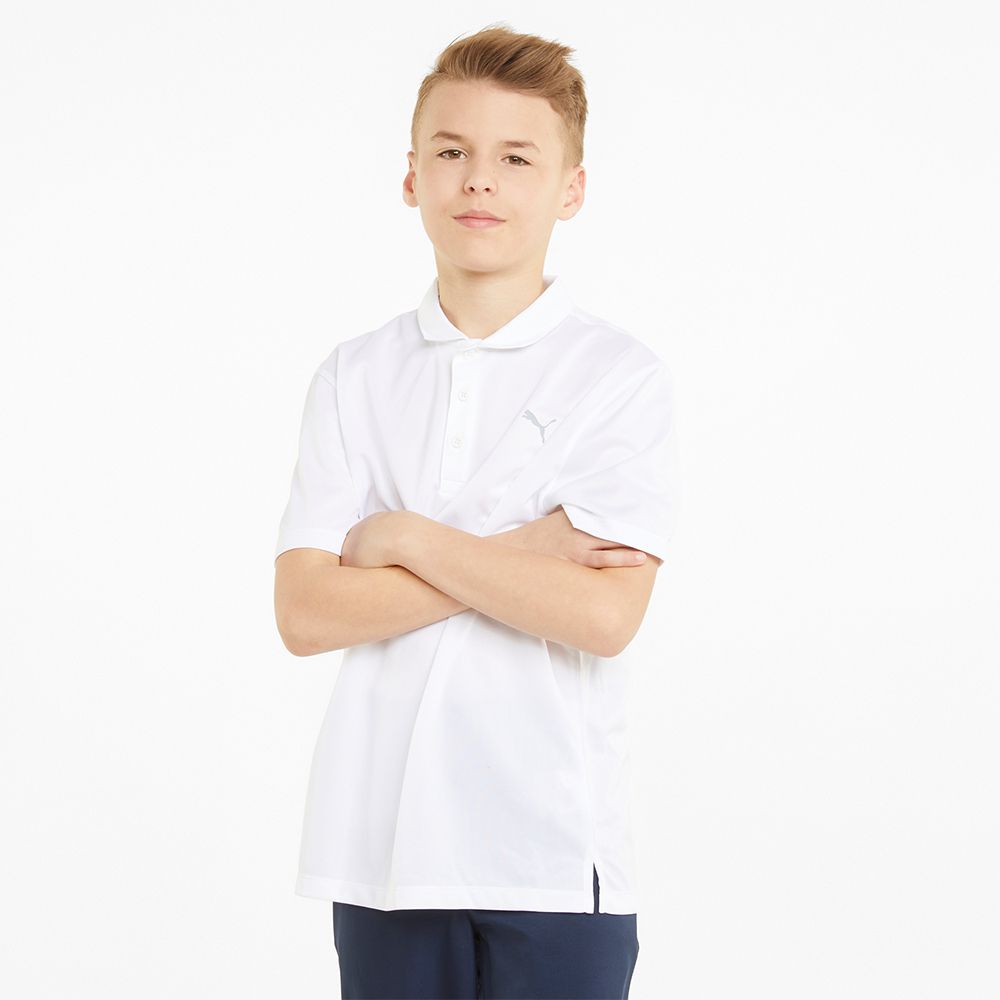 Essential Pique Junior Hvit