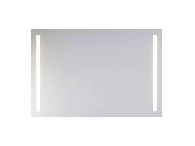 ARTE spejl 90 x 65 cm med lys, ip44 2x13w, 2 vertikale lysfelter