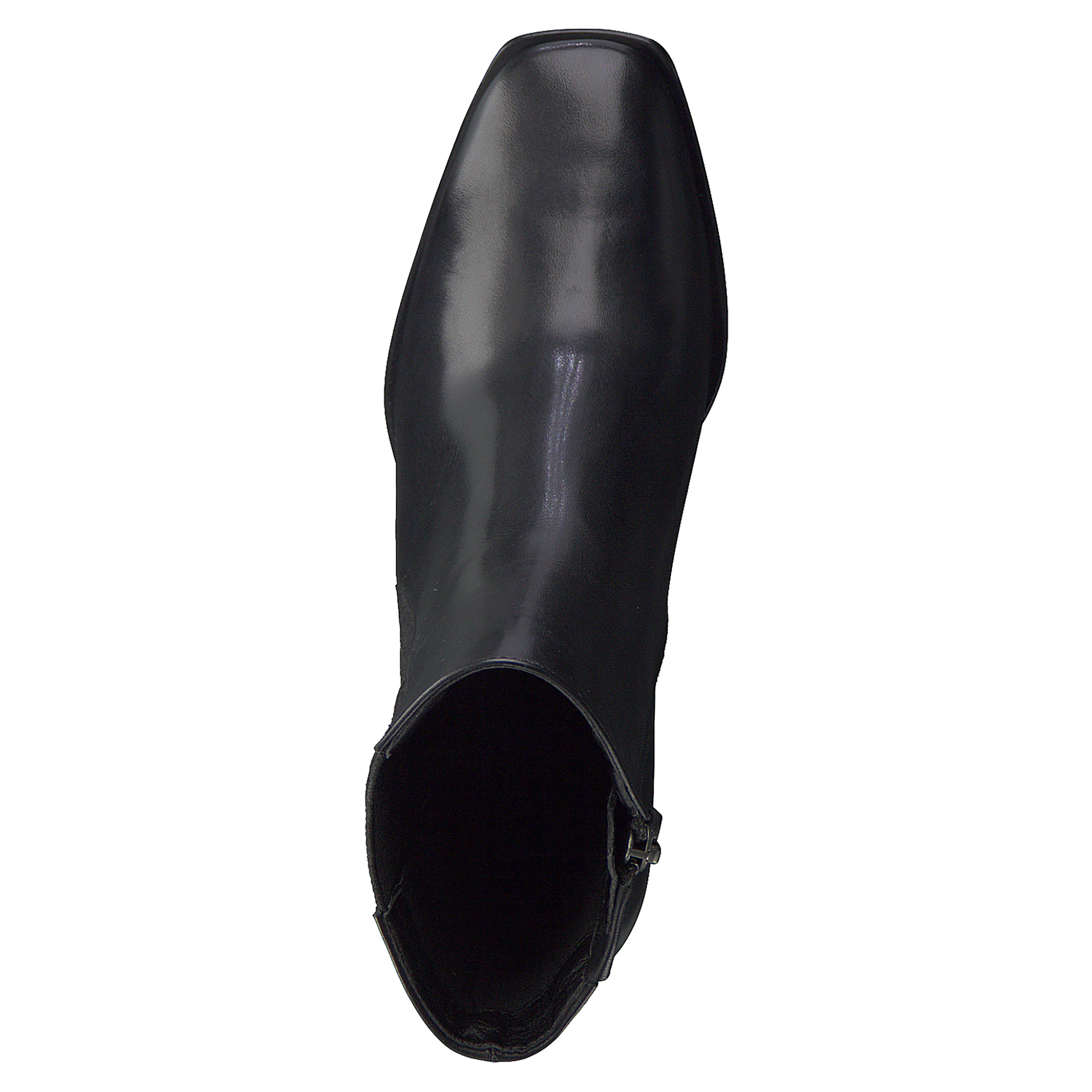 Bottines en cuir à talons | Noir