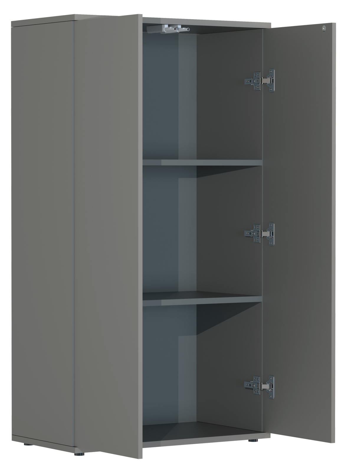 Kommode DALOSA - grau - 3 Fächer - 60 cm