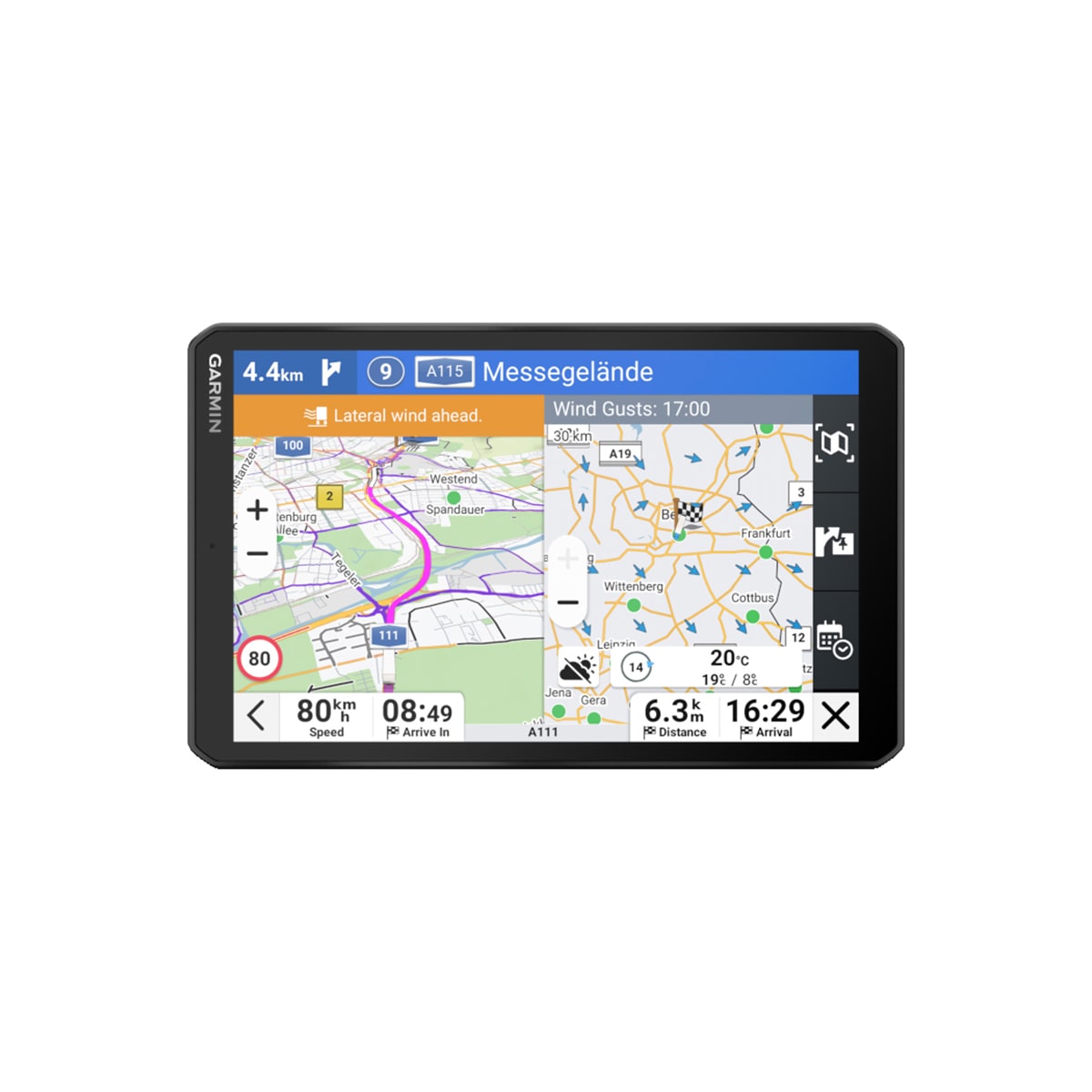 Garmin dēzl LGV820 lastebil-GPS