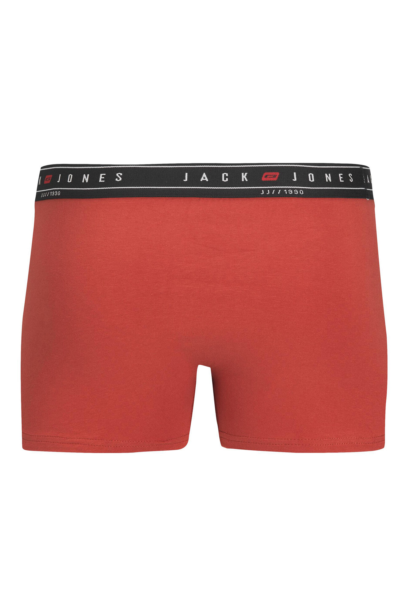 Conjunto de 3 cuecas boxer de algodão combinando.