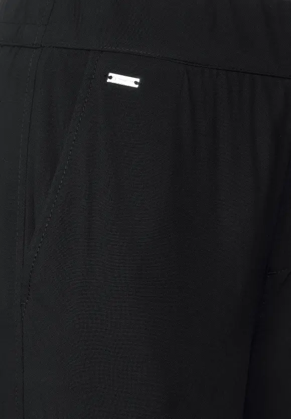 Viskose Loose Fit Hose - Black