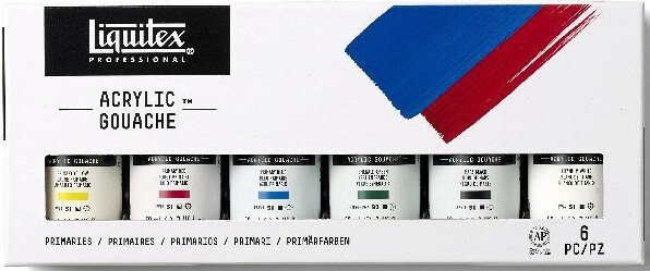 Liquitex - Akrylmaling Sæt Med 6 Farver - 59 ML