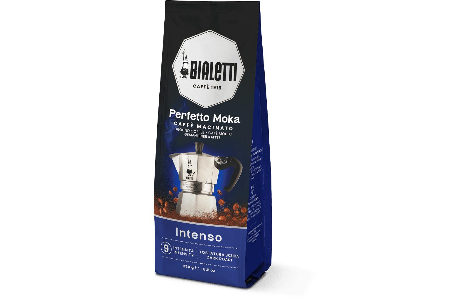 Kaffee gemahlen Perfetto Moka Intenso 250 gFeingemahlene Kaffeebohnen