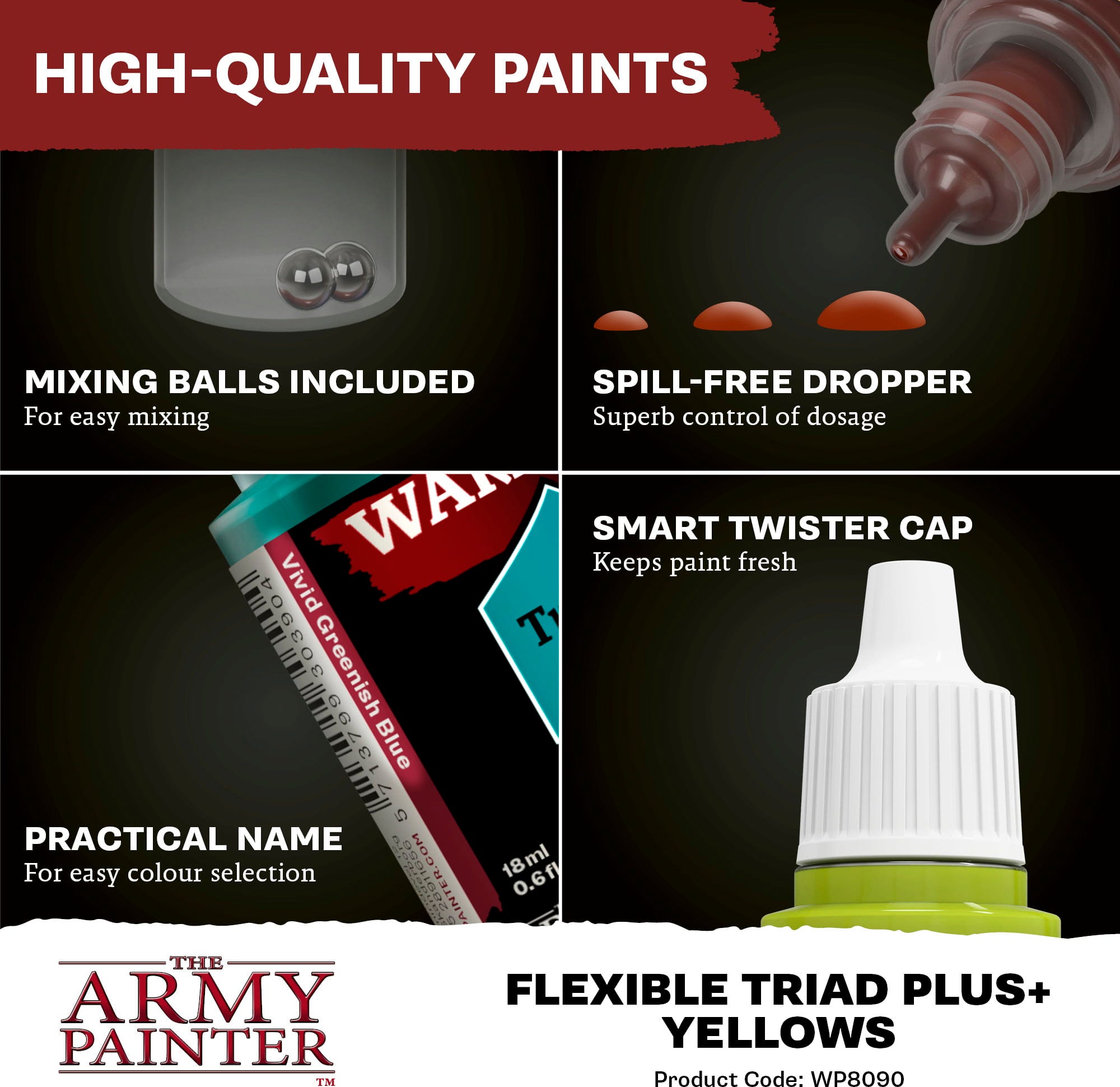 The Army Painter  Warpaints Fanatic: Yellow Flexible Triad PLUS+    Wenn Gelb nicht einfach nur Gelb sein soll
