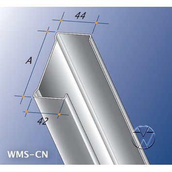 GAMMA metalen metalstud wandprofiel staander 260 cm 75 mm