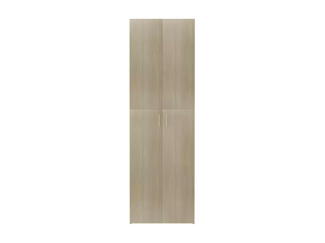 Armoire de bureau 2 portes chêne clair Ousti