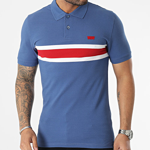 Polo Manches Courtes Slim A4842 Bleu