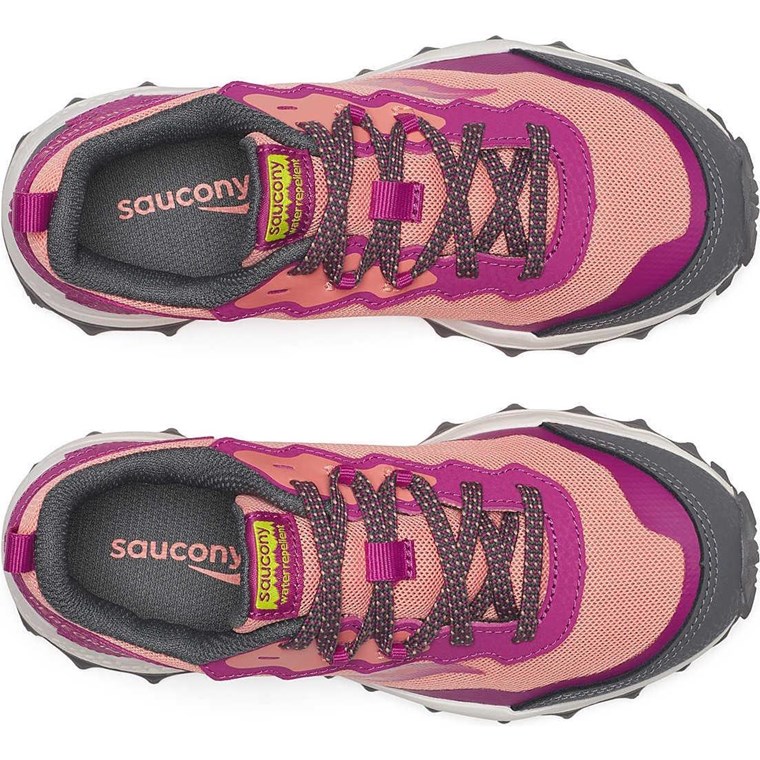 Saucony Peregrine Kdz Shield Berry/Coral