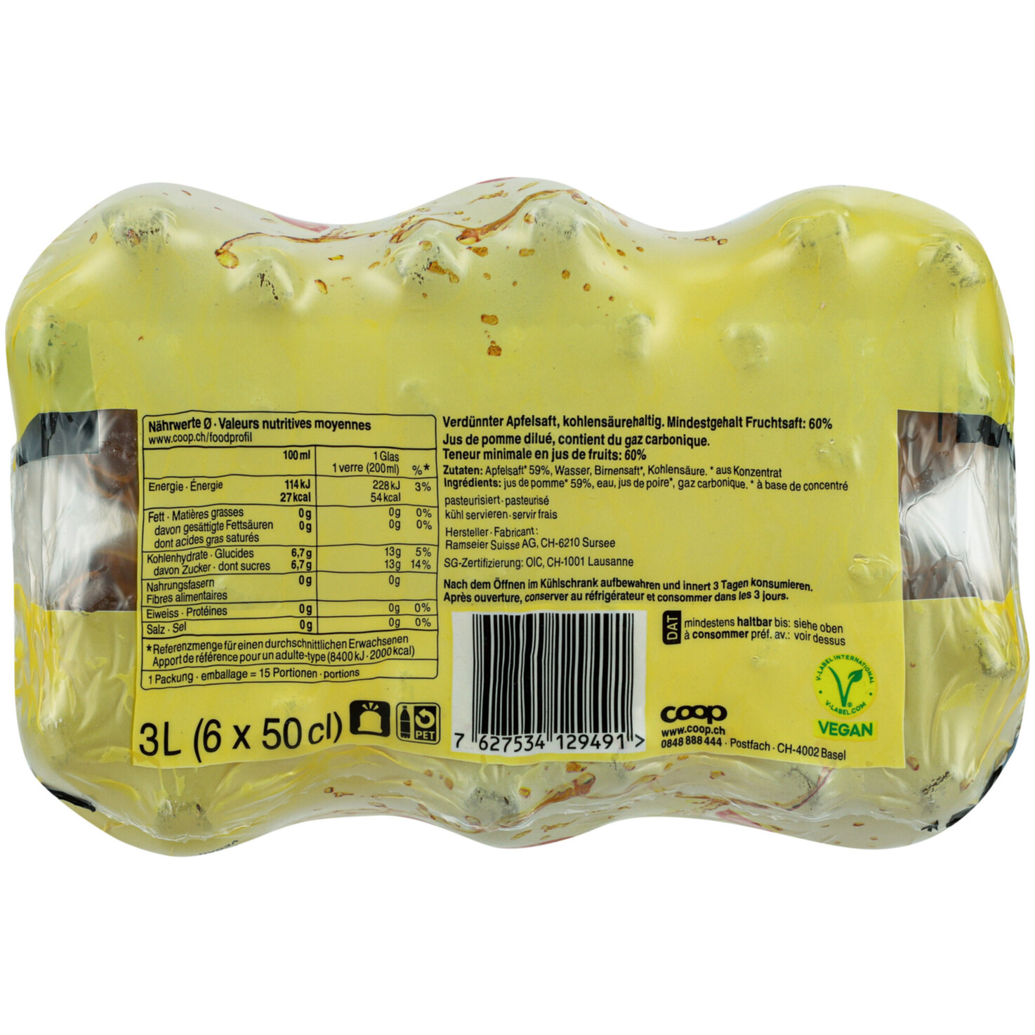 Prix Garantie Apfelschorle 6x50 cl -300cl