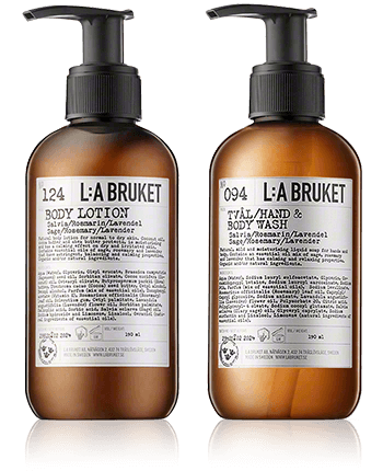 L:A BRUKET Body Care 208 Sage/Rosemary/Lavender Set 190ml-190ml