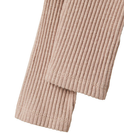 Lil' Atelier Leggings - Rib - NbfRaja - Shadow Grau